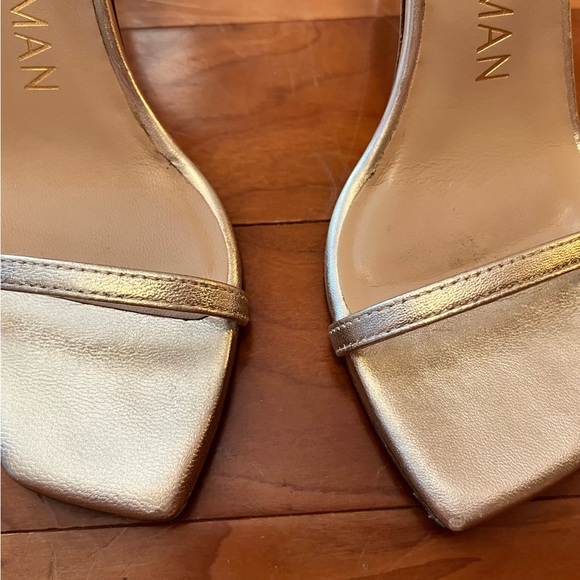 Size 5AA Stuart Weitzman Nudist Curve 100 Strap Sandal - Picture 6 of 8